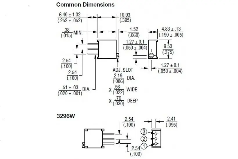 25 шт. 3296W 3296 101 102 103 104 105 201 202 203 204 501 502 503 504 Multiturn Подстроечный резистор подстроечный