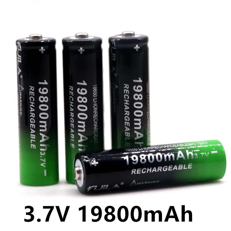 

100% New 18650 3.7V 19800mAh Rechargeable Battery For Flashlight Torch headlamp Li-ion Rechargeable Battery drop shipping