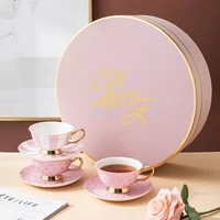 british bone china coffee mug crystal cup milk lemon flower tea cup drinkware with gift packing drop shipping
