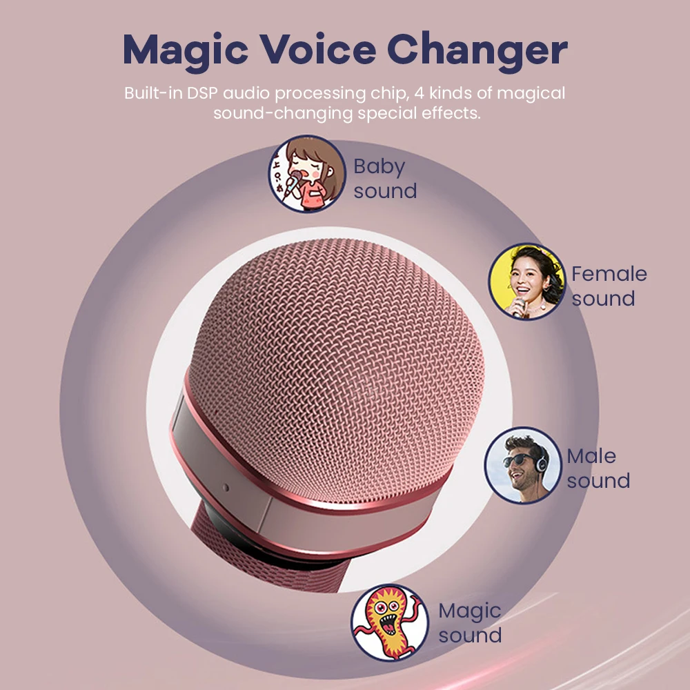 Bluetooth-микрофон для караоке беспроводной конденсаторный микрофон домашнего ТВ |