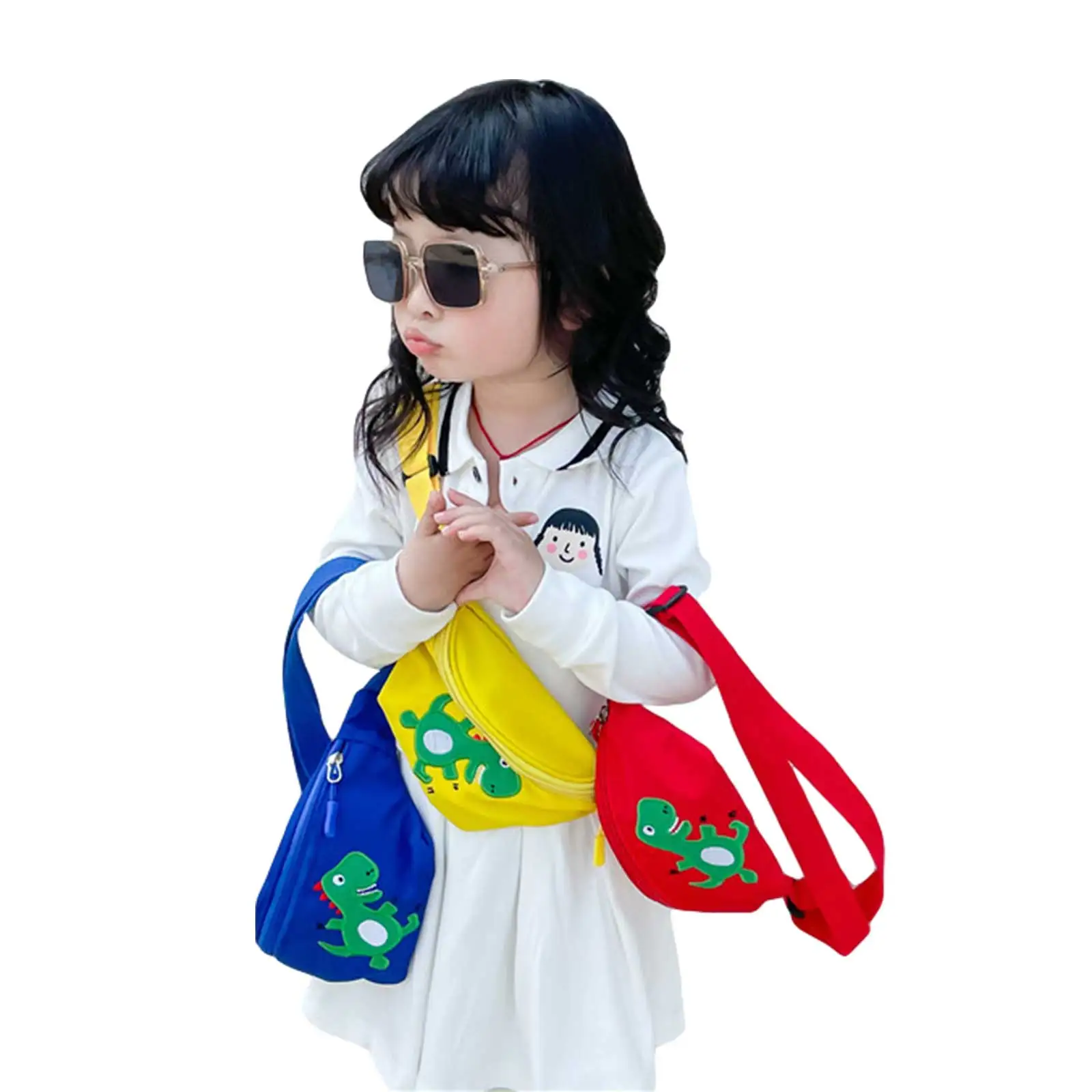 

Kids Waist Pack, Multipurpose Cartoon Dinosaur Pattern Chest Bag Crossbody Bag for Boys Girls
