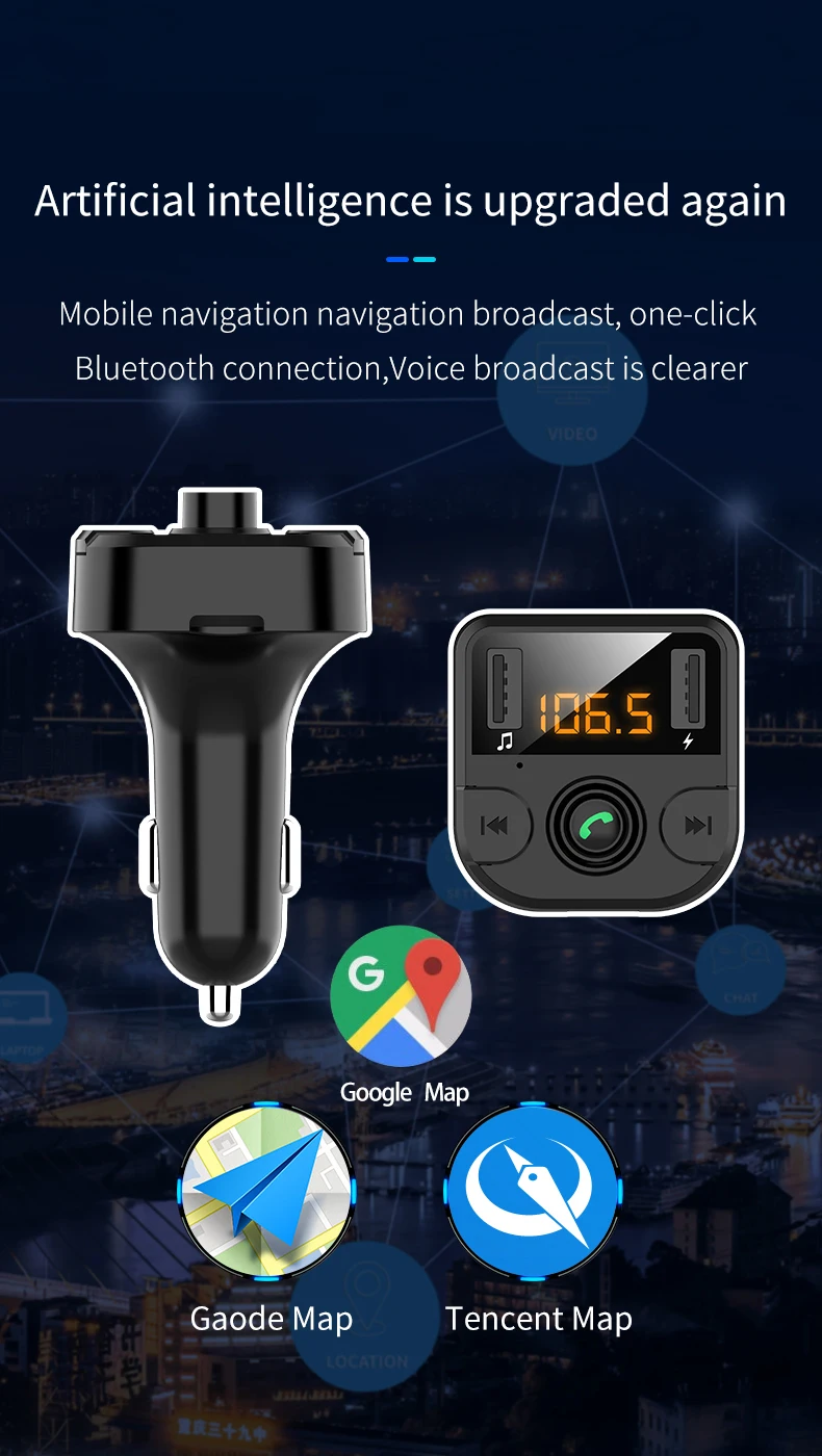 USB Зарядное устройство 3.1A автомобильный комплект Bluetooth 5,0 громкой связи Bluetooth гарнитура для Беспроводной FM для Alfa Romeo 159 147 156 5 Giulietta Mito GT 166 аксессуары