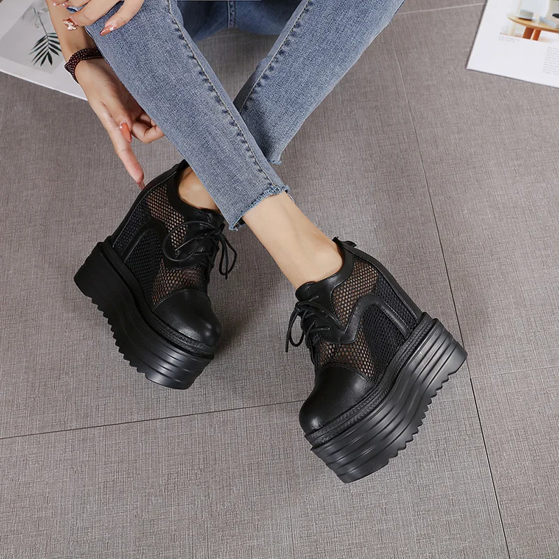 Женские туфли-лодочки на резиновой подошве черные кожаные туфли высоком каблуке