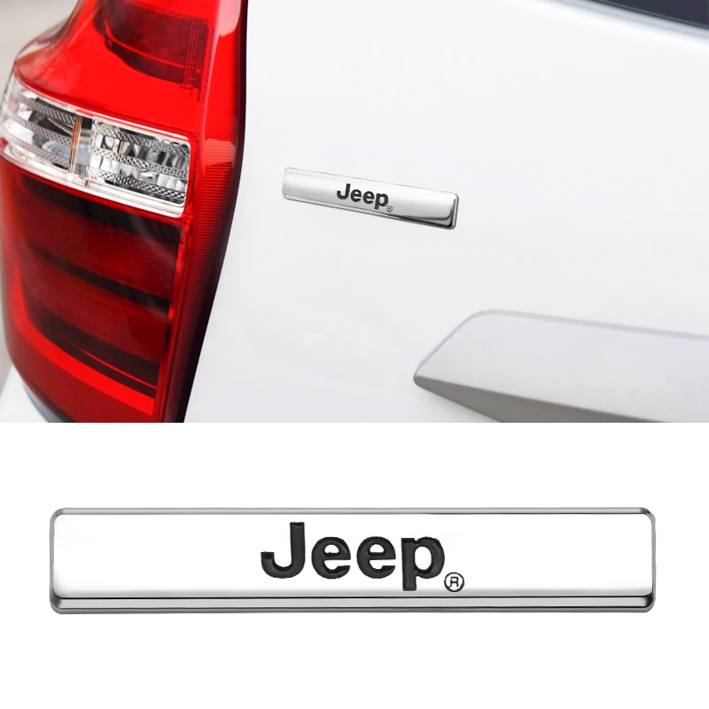 

1/2pcs Metal Car Body Rear Trunk Emblem Badge Decoration Stickers for Jeep Renegade Grand Cherokee Patriot Wrangler Accessories