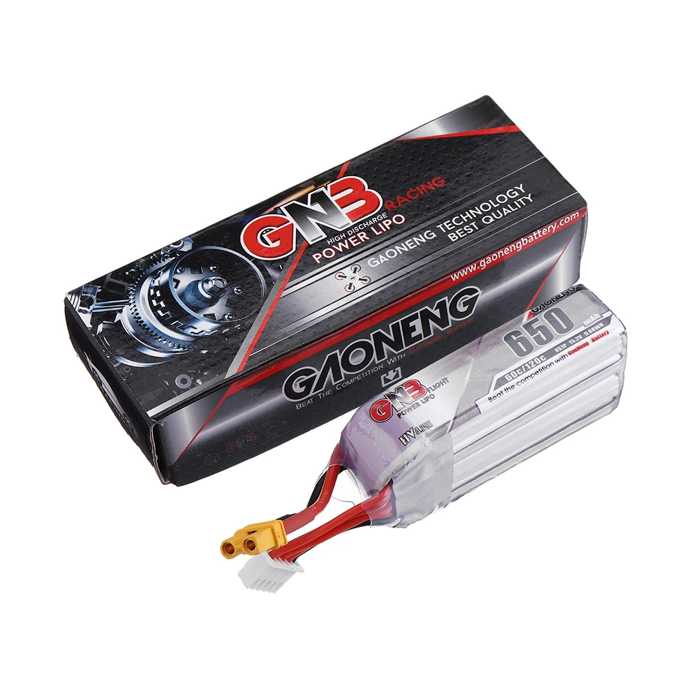 4 шт. Lipo аккумулятор Gaoneng 15 2 в 650 мАч 60C HV 35 XT30 для квадрокоптера Beta85X Whoop FPV Racing Cine BetaFPV