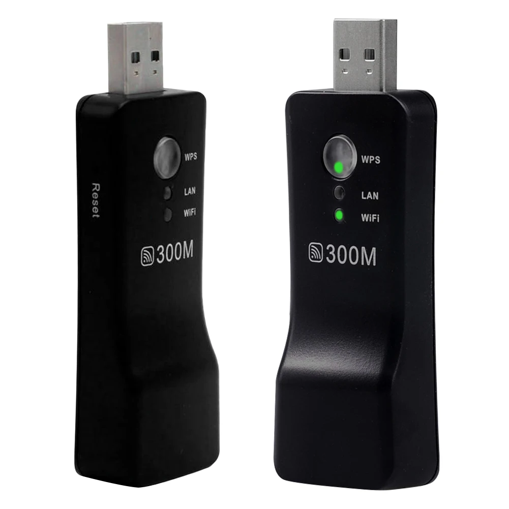 300Mpbs USB беспроводной WiFi Смарт ТВ сетевой адаптер Универсальный HDTV RJ45 Lan порт