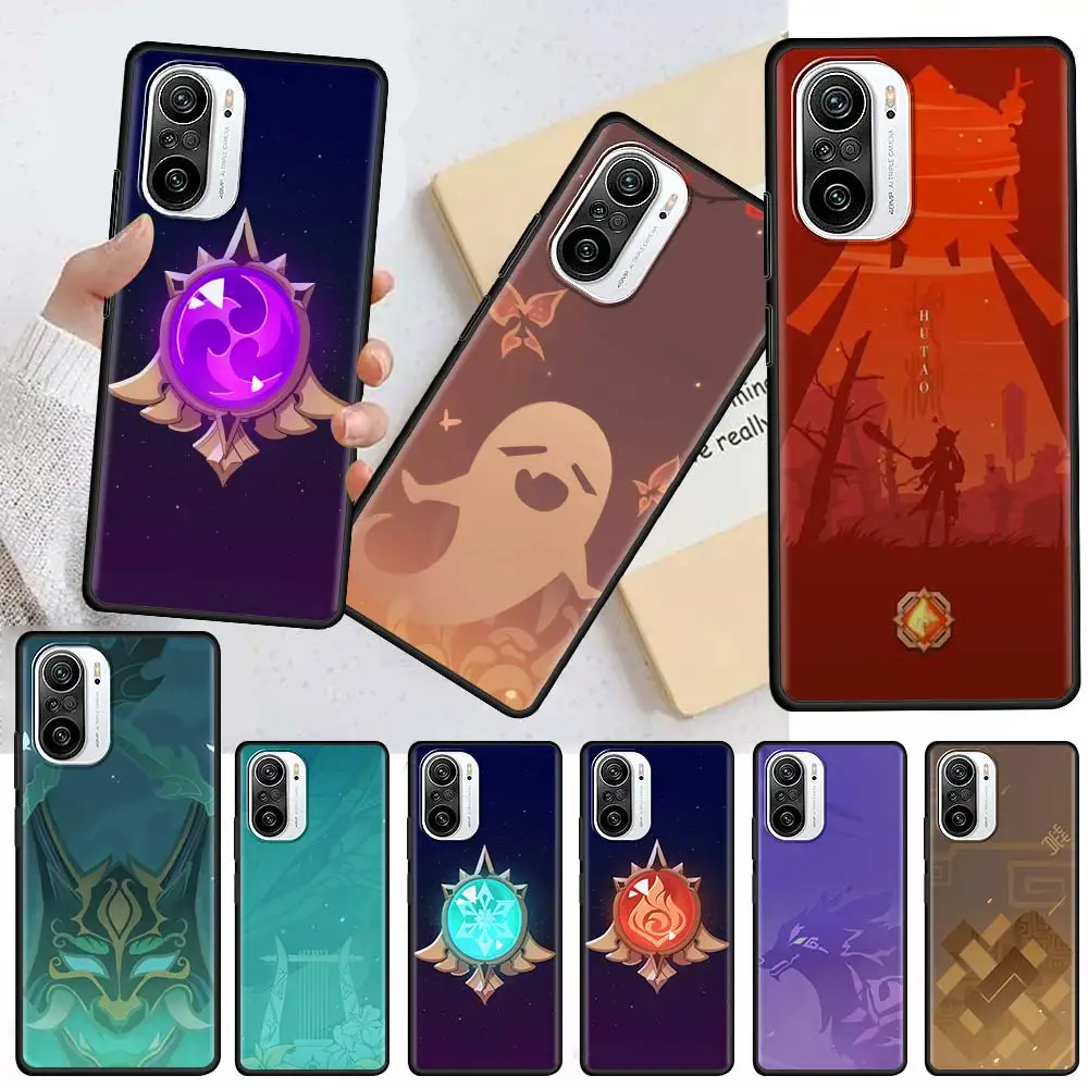 

Genshin Impact Icon Silicone Case Funda For Xiaomi Redmi Note 9S 9 8 8T 7 10 Pro Sac 9C 9A 8A 7 7A K40 Black Soft Coque