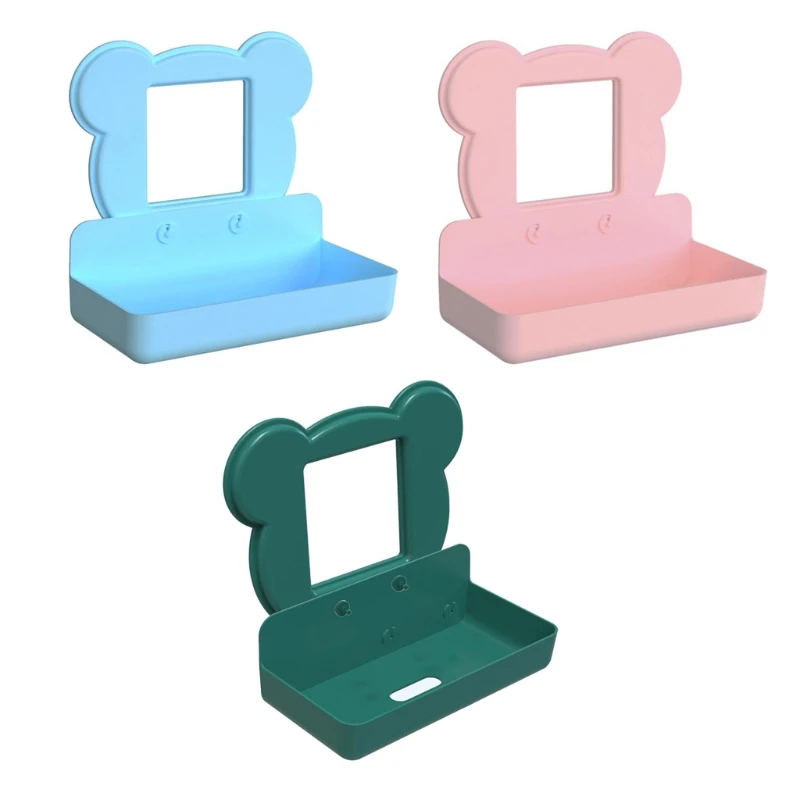 

E7CD Wall Mount Charging Phone Holder Charging Bracket Rack Plastic Storage Rack