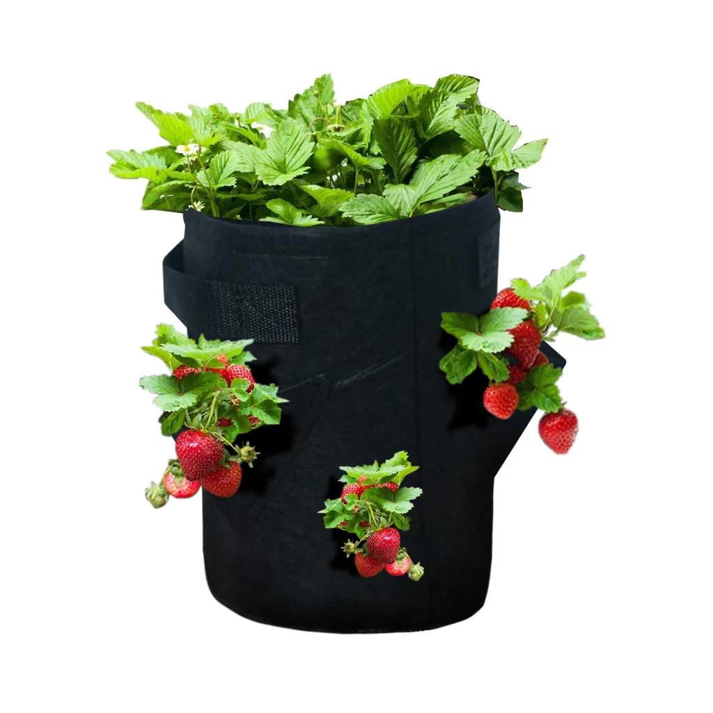 Растительный мешок для выращивания клубники посадки FeltCloth контейнер растений
