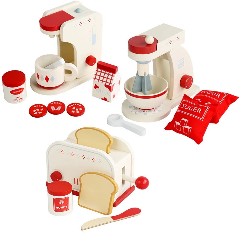 

Kids Wooden Pretend Play Set Pretend Game Children Toy Kitchen