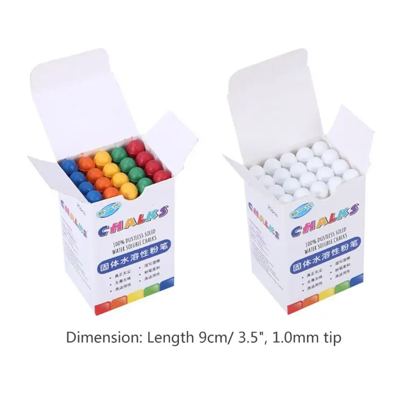 

20Pcs Dustless Color Drawing Chalk For School Education Chalks High Quality Stationary Office Supplies Marker