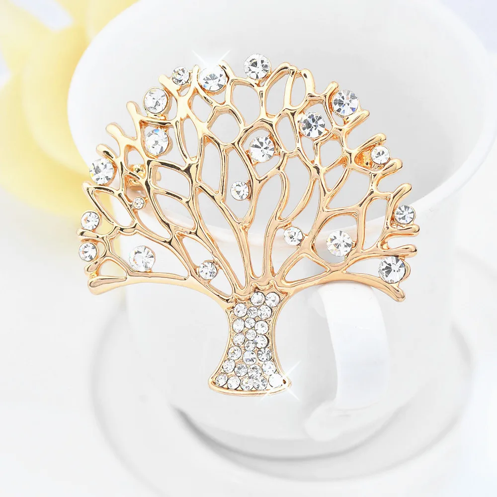 2020 Взрывные Модели Стразы богатая брошь на древо жизни большая атмосфера