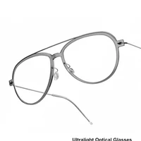denmark brand titanium myopia glasses frame 6547 men women screwless spectacle frame ultralight optical prescription eyeglasses