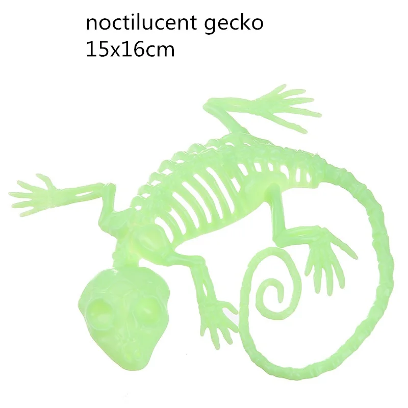 gecko Украшение для Хэллоуина, светящаяся кошка, летучая мышь, Сова, Ворон, моделирование животных, Вечерние Декорации в виде ужасов, Декорации для дома, Хэллоуина - Цвет: gecko