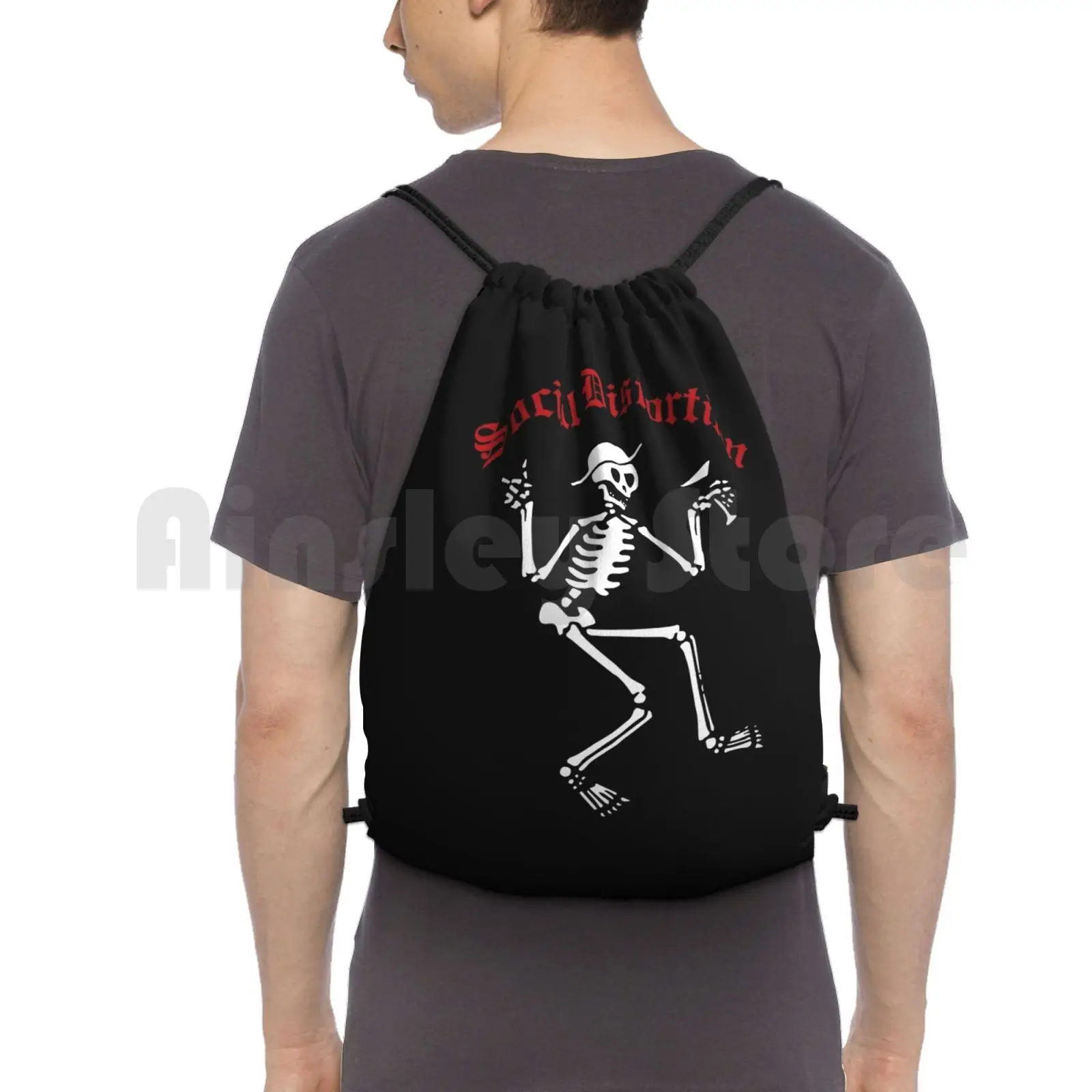 Рюкзак Social D сумки на шнурке спортивная сумка водонепроницаемая социальная