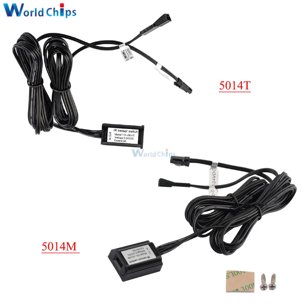 

Инфракрасный ручной переключатель, DC5V-24V, 5014 т, TDL-5014-T, 5014 м, TDL-5014-M, инфракрасный блокирующий Бесконтактный переключатель, умное управление, м...
