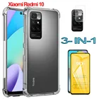 редми 10 чехол,Чехлы Redmi10 case Redmi 10 чехол силиконовый  + стекло для Xiaomi Redmi 10 128 gb global redme 10 противоударная задняя крышка Redmi-10 чехол для телефона редми10
