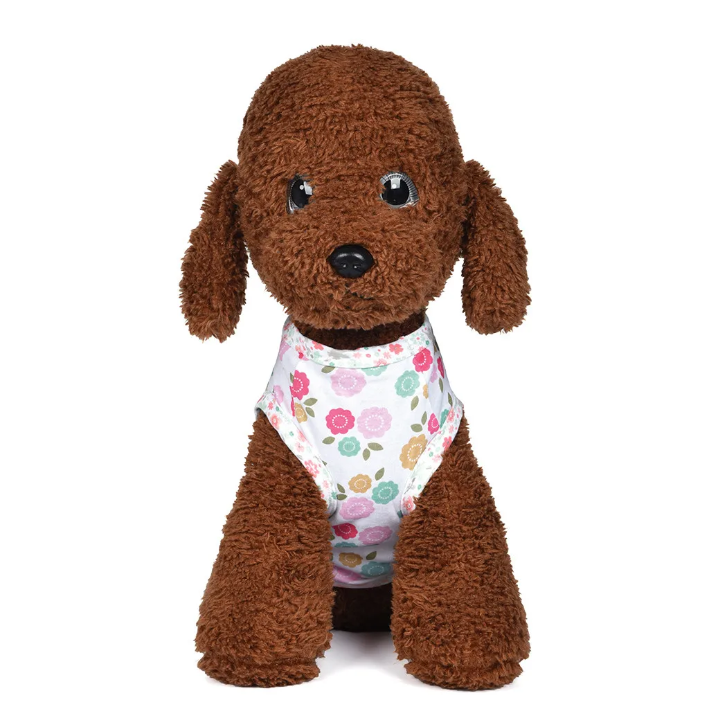 Рубашка для домашних питомцев Transer Dogs дышащая Удобная майка красного цвета с