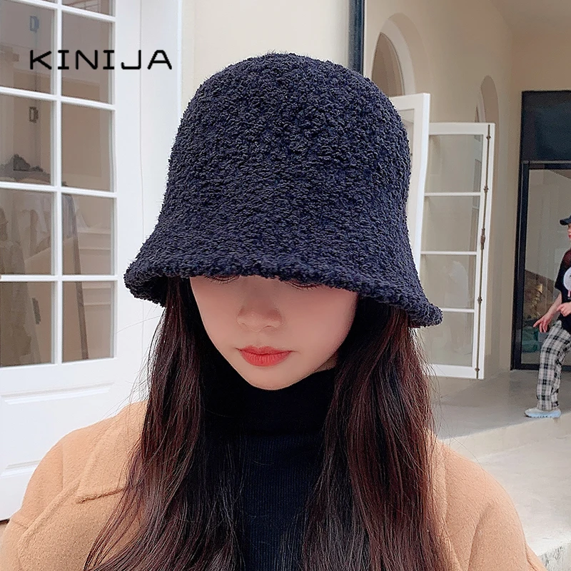 Панама женская с защитой ушей утепленная шапка из фетровой шерсти для занятий на