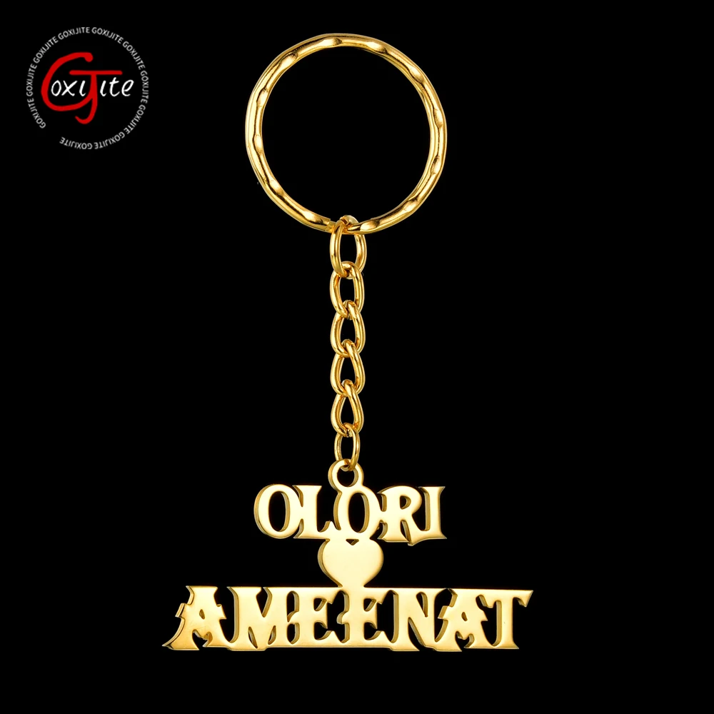 

Цепочка для ключей Goxijite, с двумя именами, в форме сердца