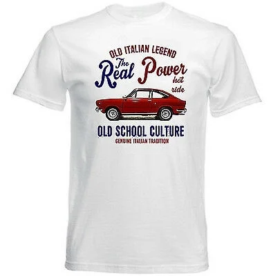 

FIAT 124 COUPE REAL POWER - NEW COTTON T-SHIRT
