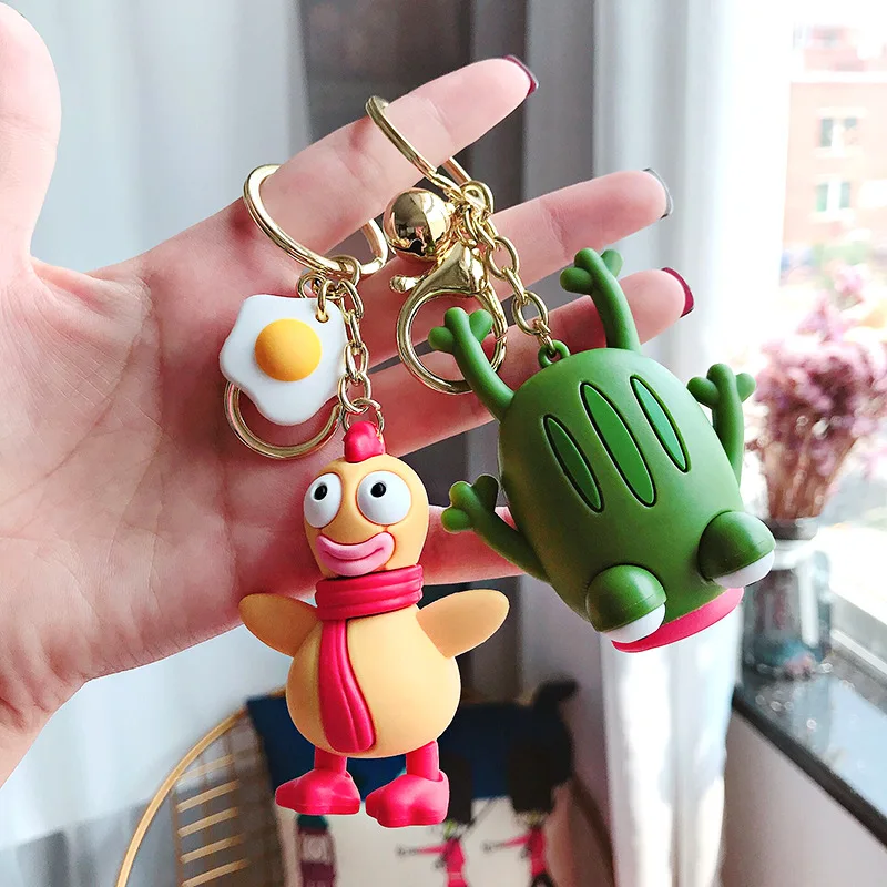 2019 Новая мода маленькая милая желтая утка брелок танцующий подвеска сумка