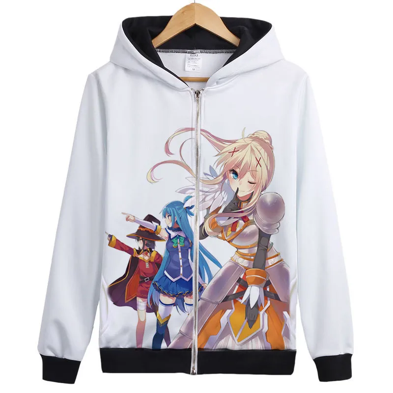 Толстовка с капюшоном Megumin из аниме коносуба благословение Бога на этот чудесный