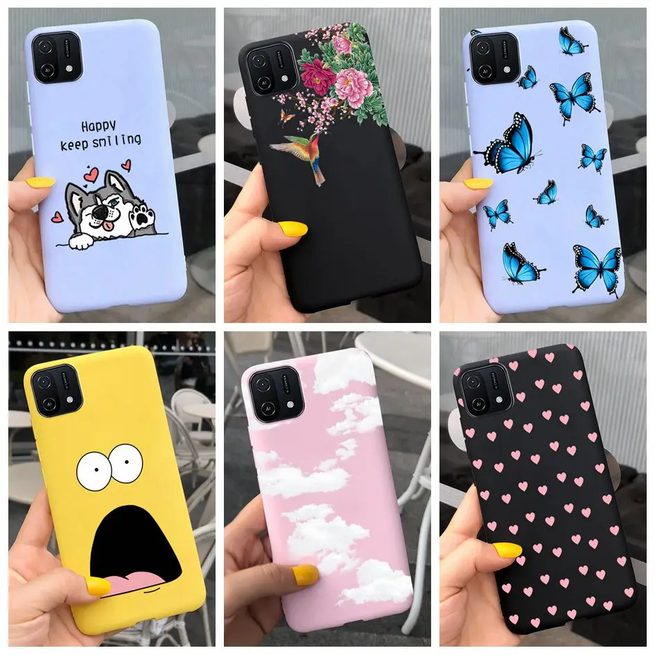 Чехол для OPPO A16K 2021 милый чехол с изображением облака бабочки конфет A16 A16S 4G бампер