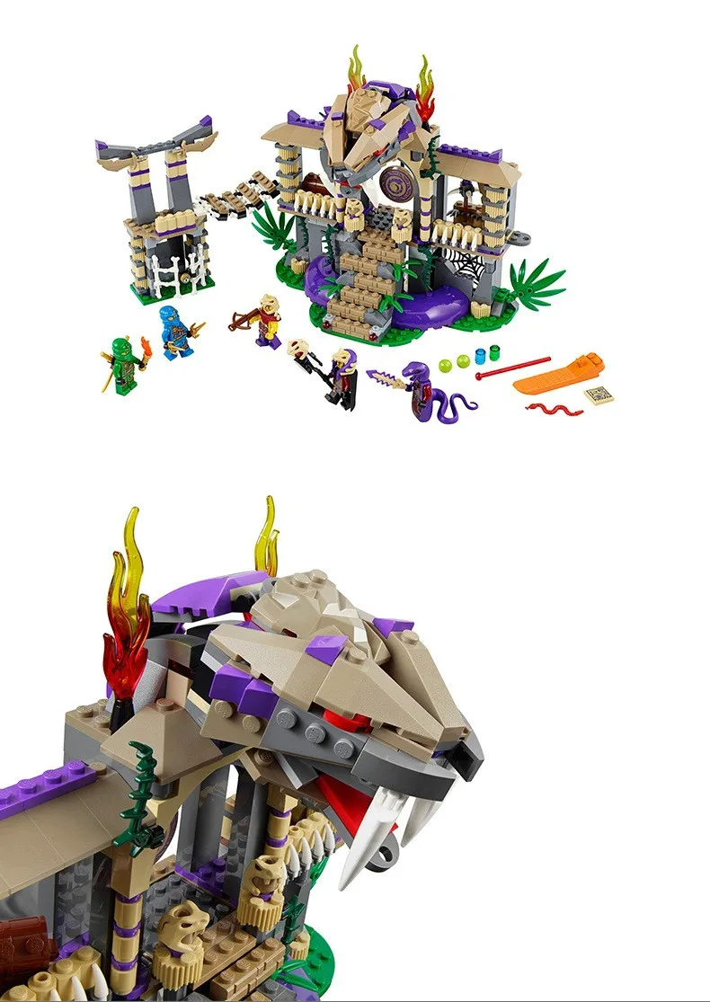 BELA 10324 Ninjago Войдите в змей строительные блоки Фигурки игрушки сборные для детей