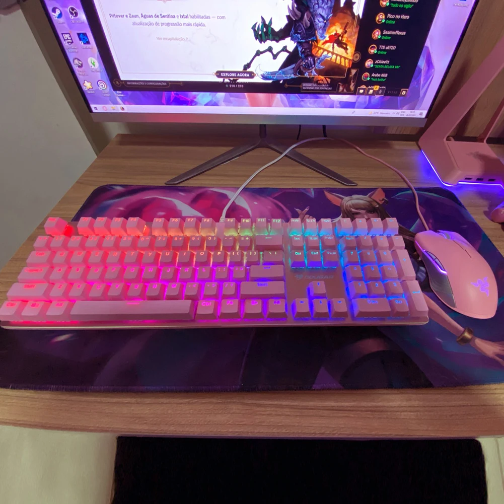 Универсальная механическая клавиатура 104 шт./компл. эргономичная с подсветкой