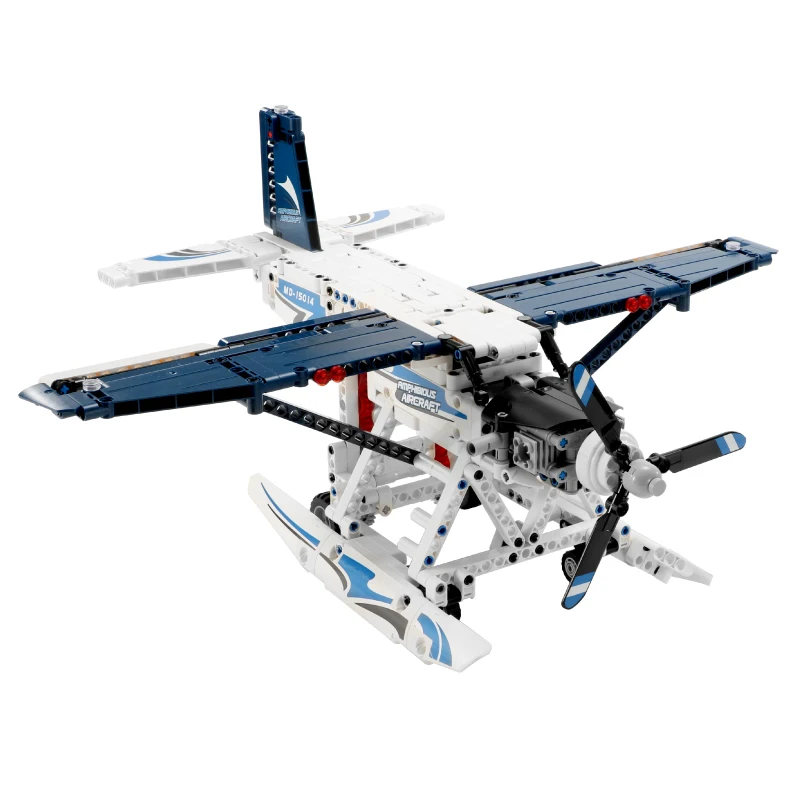 

Mould King High-Tech RC Airplane Remote Control Aircraft Amphibious Helicopter Toys Building Blocks Kids Toys Child Gift