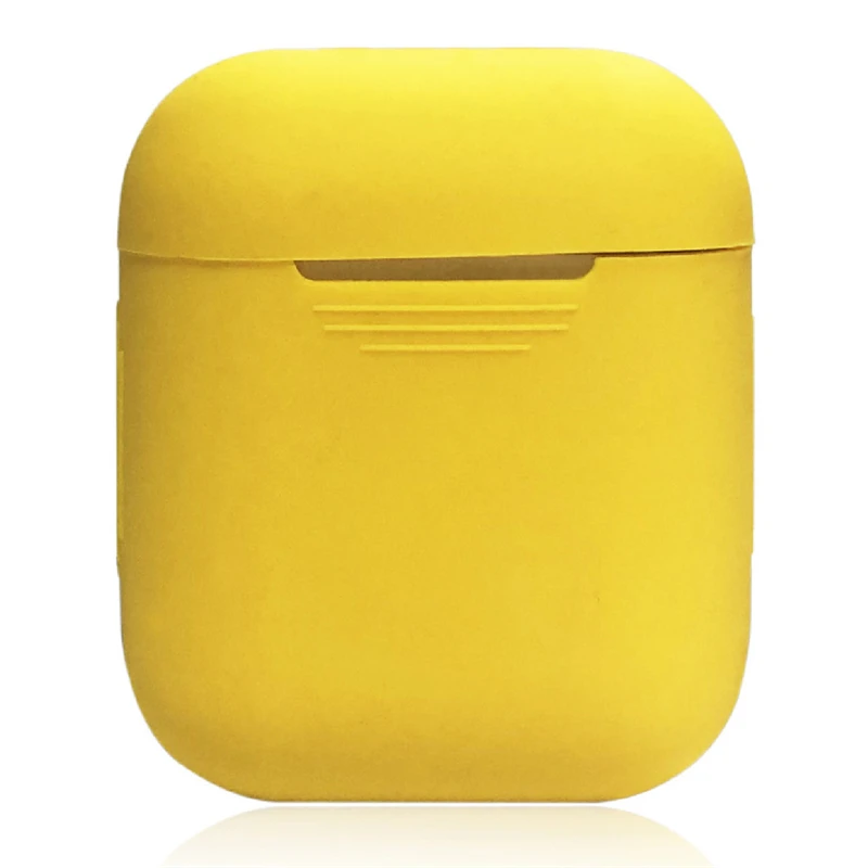Yellow Силиконовый чехол Briame для Apple Airpods, ударопрочный чехол для Apple, гарнитура для Airpods, ультра тонкий защитный чехол для Air Pods - Цвет: Yellow