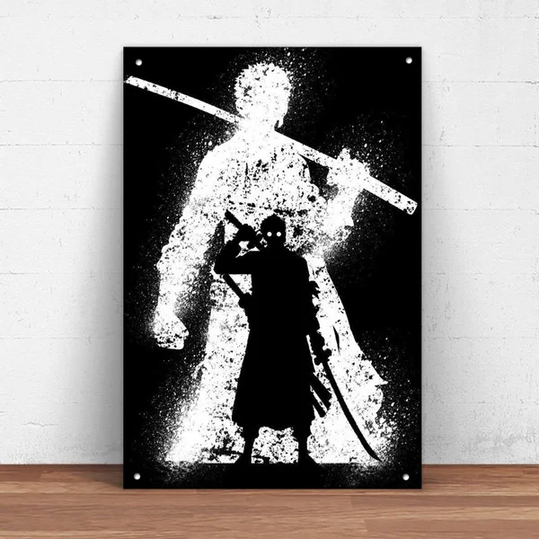 

Zoro One Piece Metal Tin Sign Metal Sign Wall Decor Japanese Anime Poster Manga Anime Decor Anime Gifts GHI158