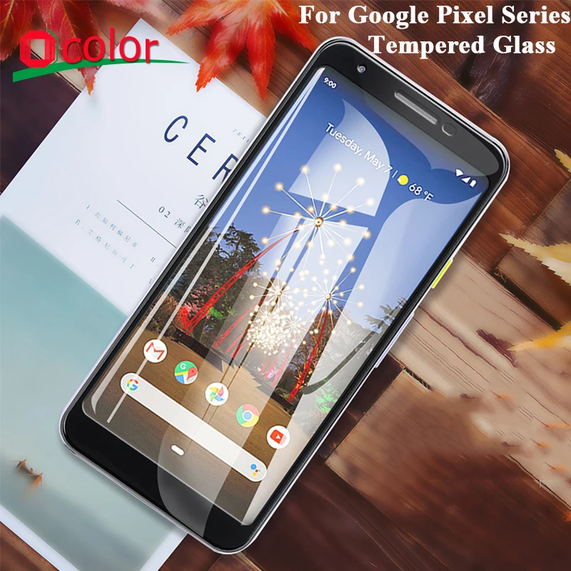 Цветная закаленная пленка для Google Pixel 3A 5 4A Защитная переднего экрана стекло XL |
