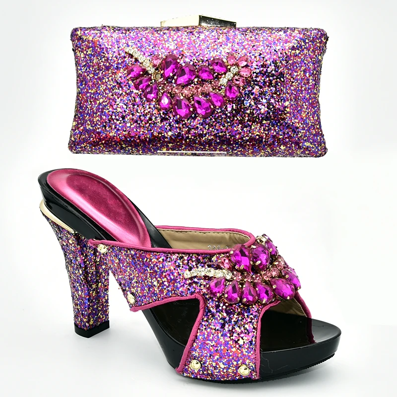 Новый вечерний комплект из обуви и сумки в африканском стиле Комплект