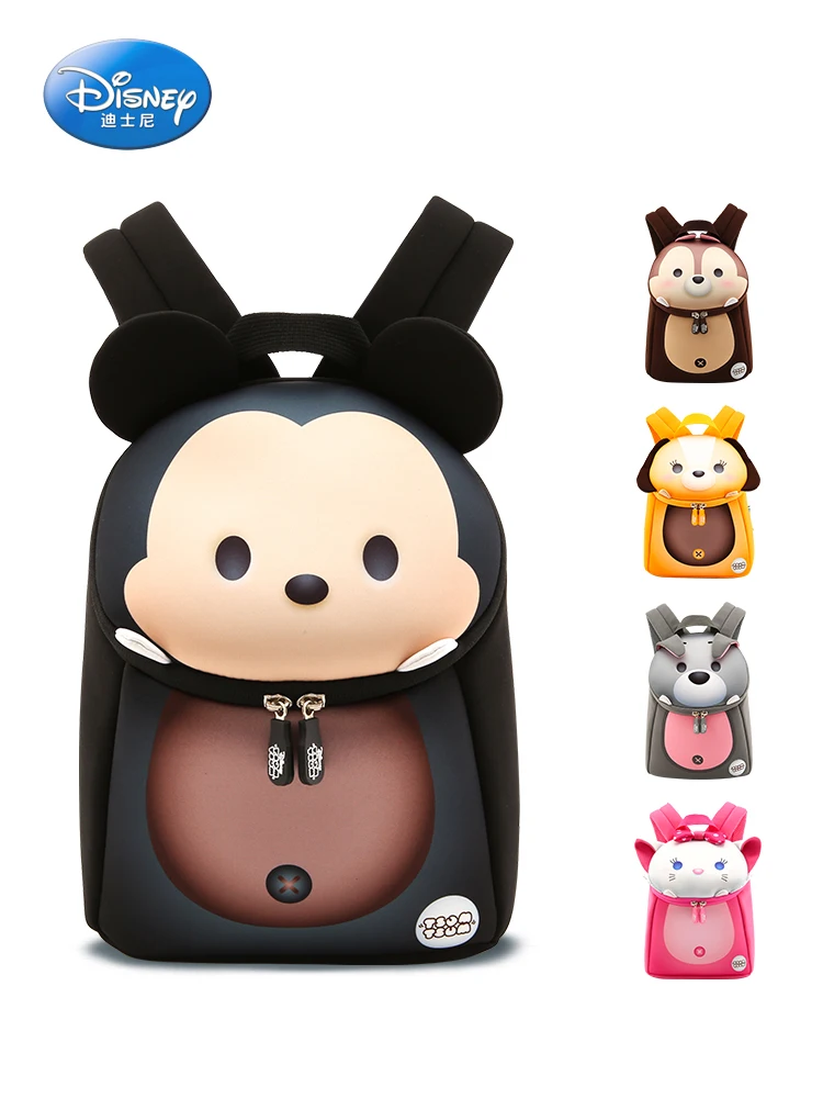 

Оригинальный школьный портфель Disney для детского сада, Детский рюкзак для защиты от потери, милый детский рюкзак для мальчиков и девочек 3 ле...