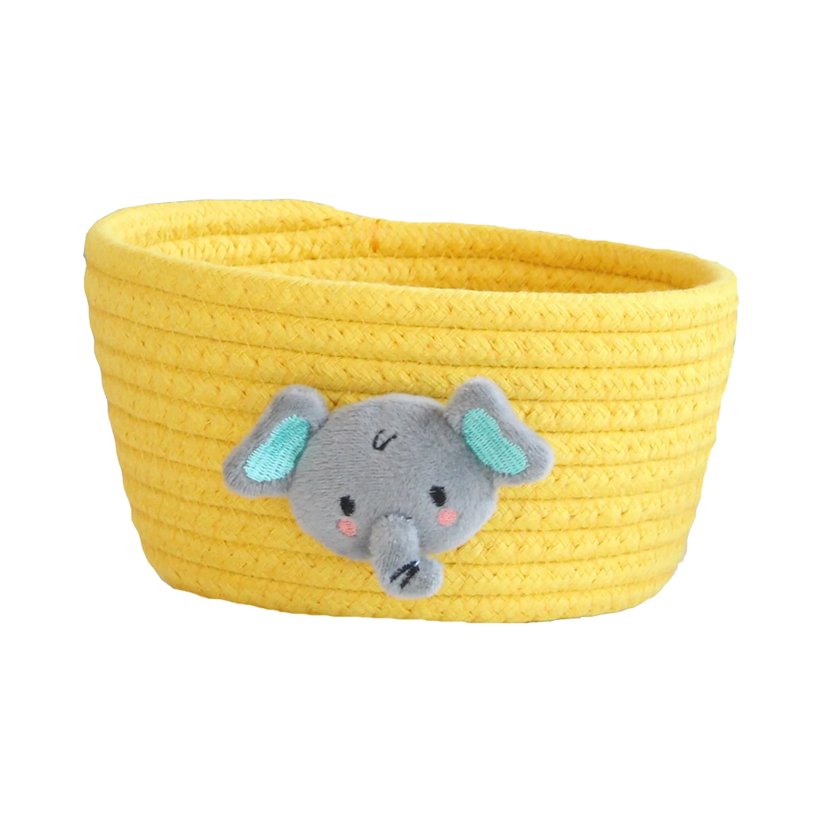 Storage Basket Organizer Bathroom Cute Animal Sundries Box Home Portable Laundry Holder Office Dormitory Cotton Rope Desktop | Дом и сад