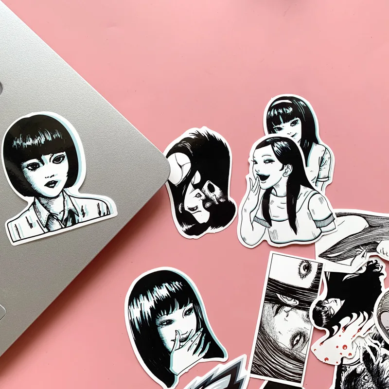 Японский Темный ужас девушка декоративный стикер пакет 21 лист Забавный