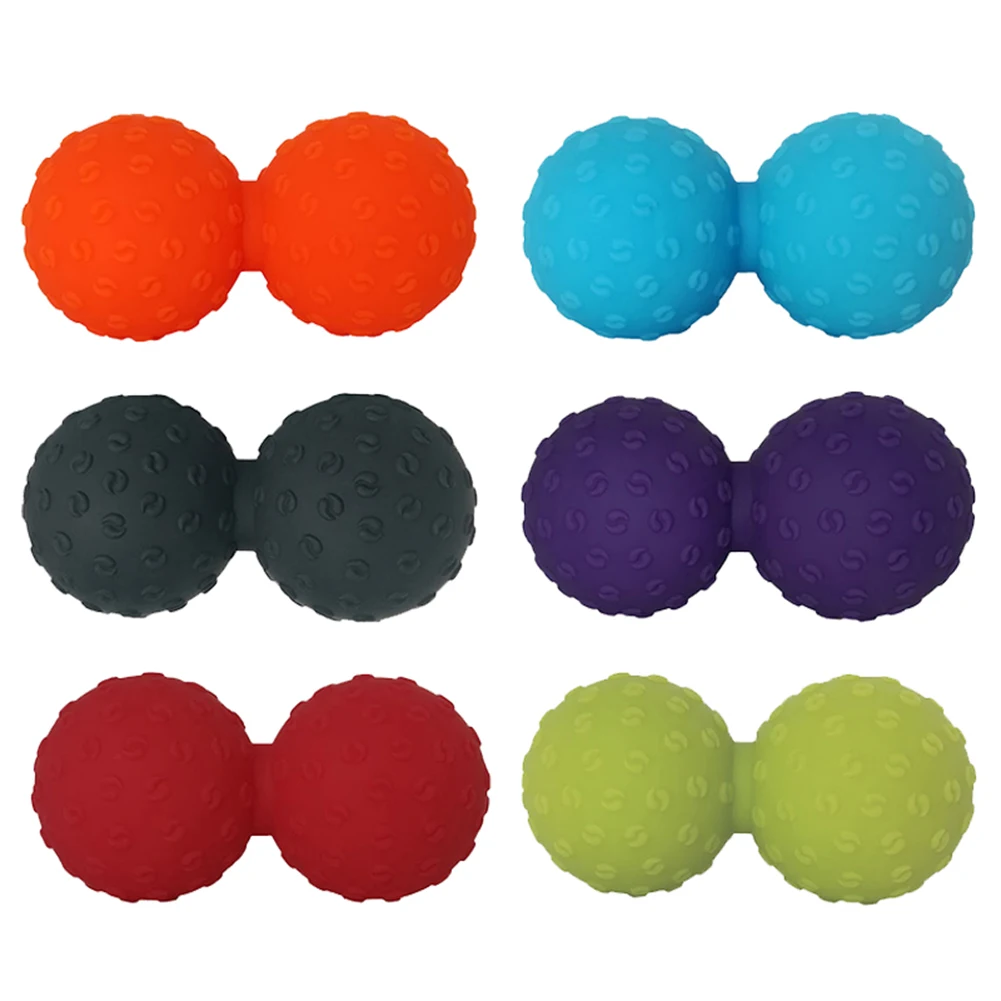 Массажный мяч в форме арахиса для фитнеса йоги спортзала снятия боли мышцах и