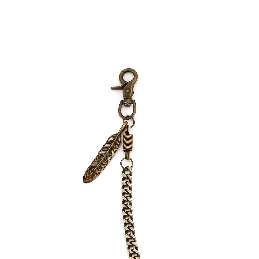 Мужской кошелек в стиле панк-рок с цепочкой виде бронзы металлическими цепочками