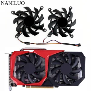 2pcslot 4pin geforce gtx 1660ti 1650 1660 super for colorful rtx 2060 2060super replace graphics card cooling fan free global shipping