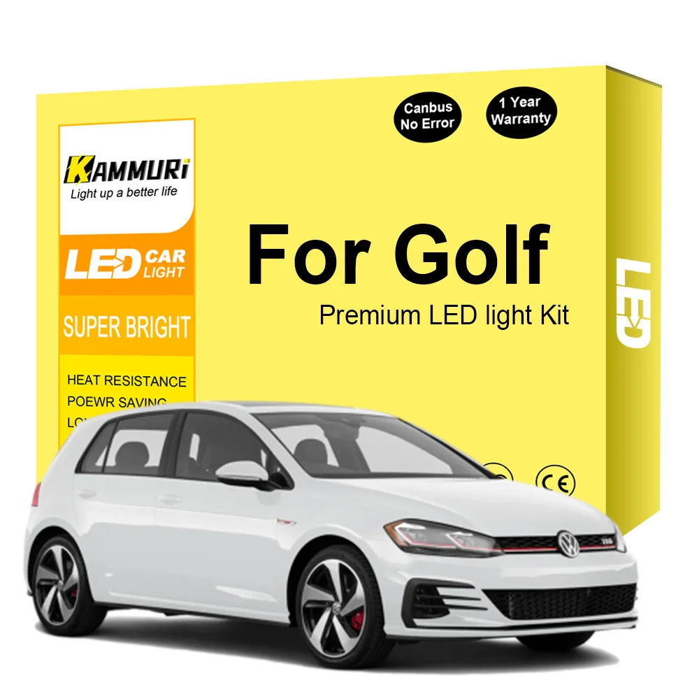 

For Volkswagen VW Golf 2 3 4 5 6 7 MK2 MK3 MK4 MK5 MK6 MK7 GTI GT Car LED Interior Light Kit Canbus No Error