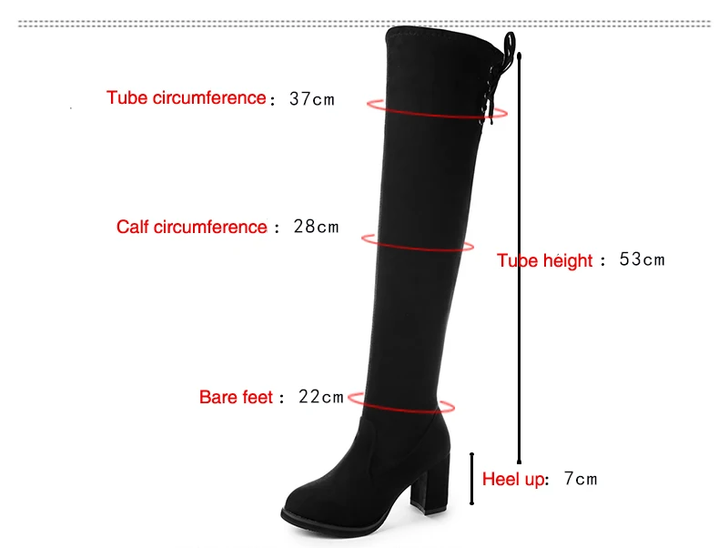Модные женские сапоги Сезон весна зима Качественные Замшевые Сапоги выше колена