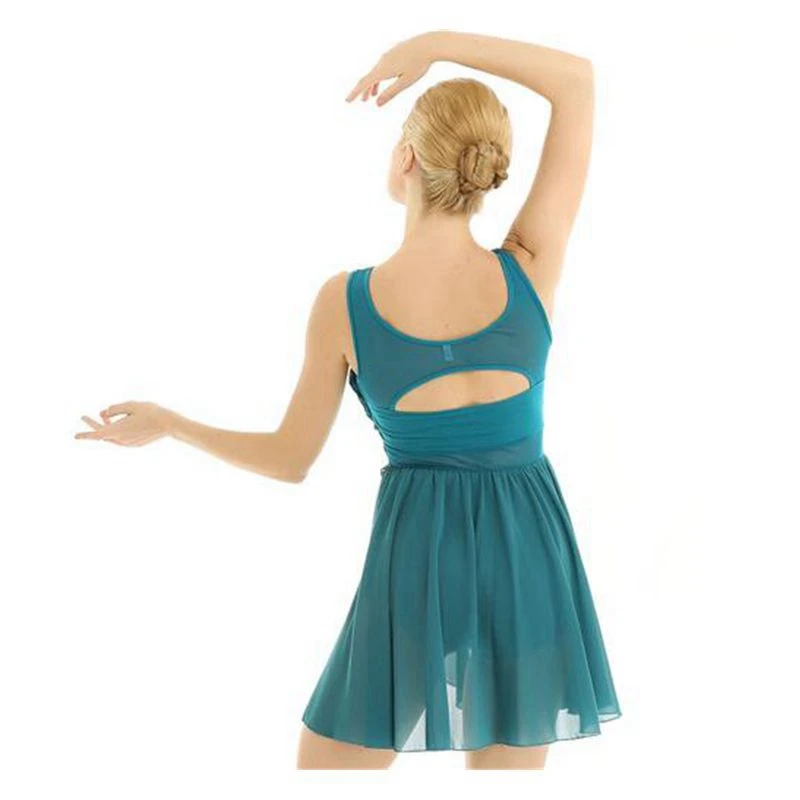 MSemis Для женщин Взрослый вырезанное асимметричное шифоновое платье для балета