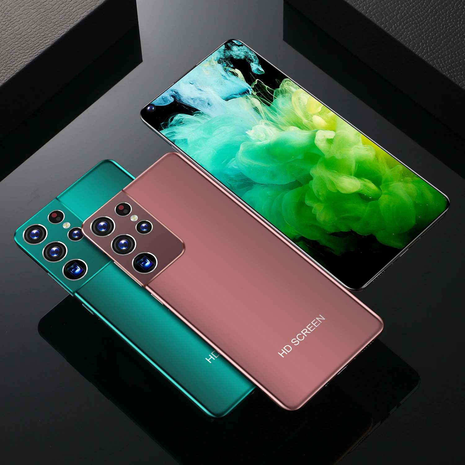 

S21 Ultra Smartphone Explosion 7.3Inch Full Screen 10 Core CPU 6800mAh 12G 512G 5G Intelligent wake-up, face recognition, finger