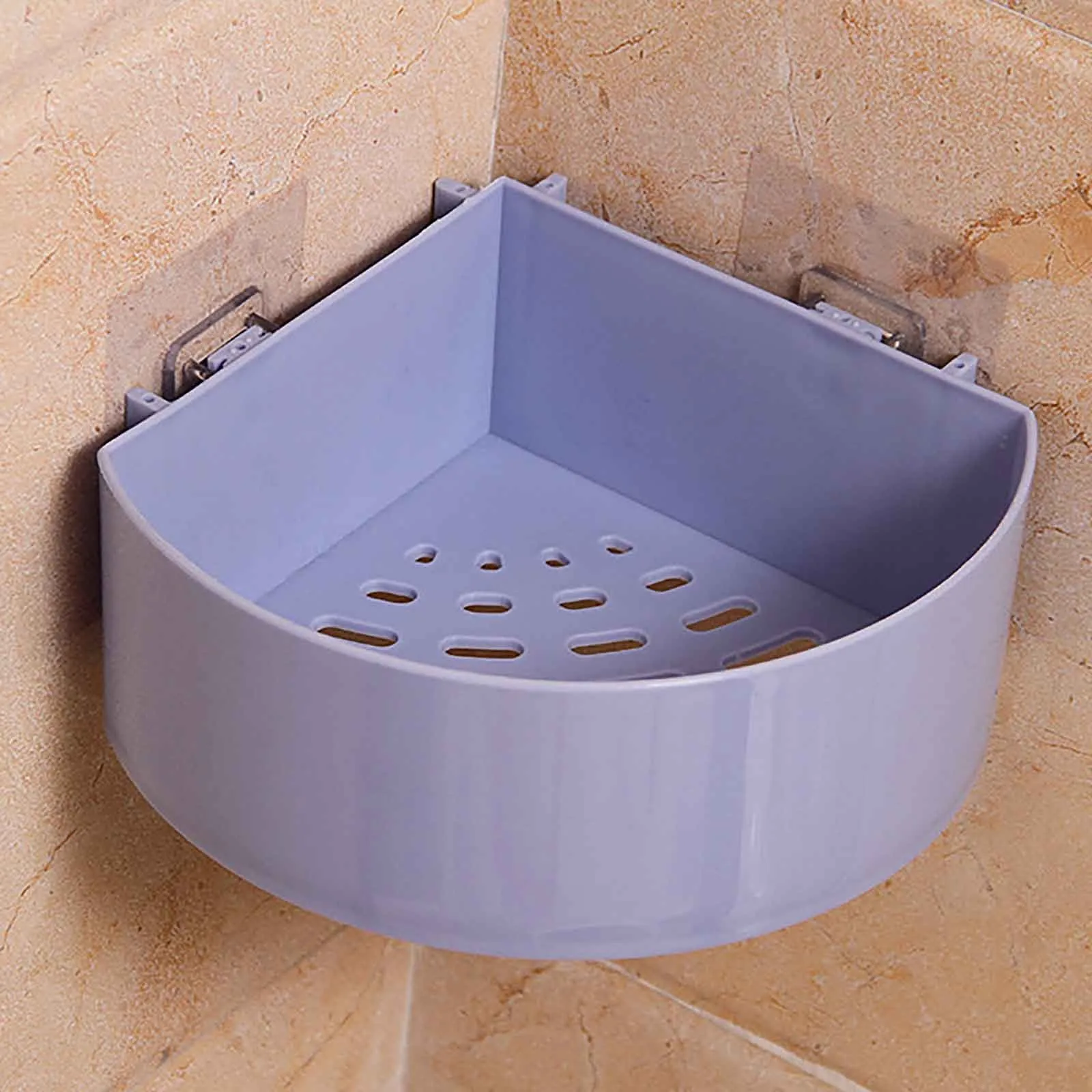 Полка-держатель для ванной комнаты без следов с вырезами кухонный уголок туалета