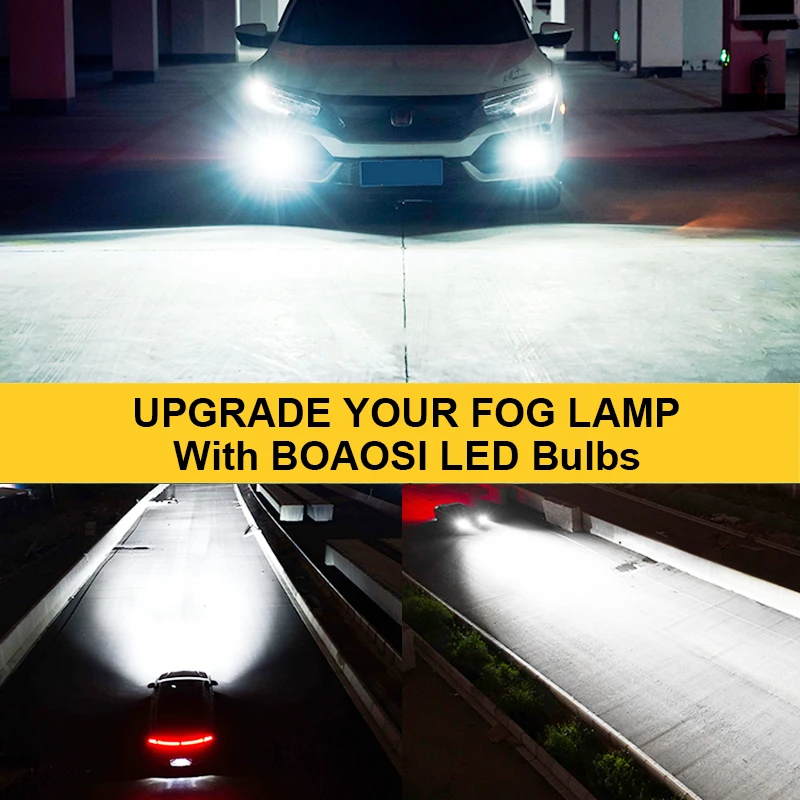 2x 2000LM H8 H11 светодиодный Canbus H7 9006 HB4 противотуманных фар для Volkswagen BMW Benz Audi A3 8P A4 B8 B6 A6