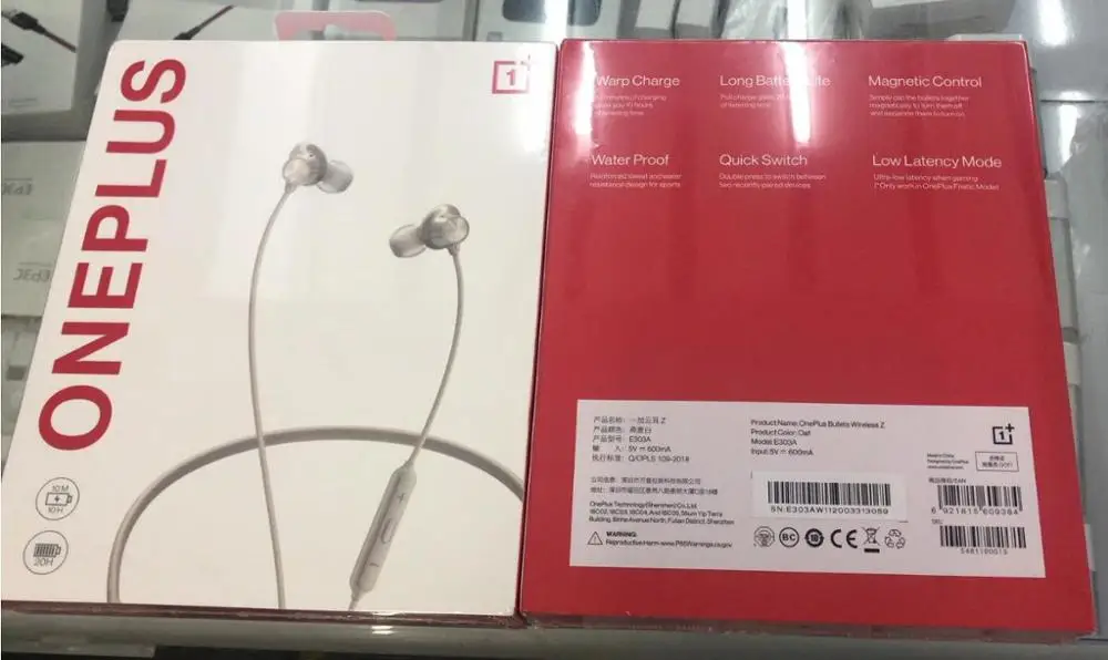 Оригинальный OnePlus пули Беспроводной Z Bluetooth наушники 110 г-жа быстрая пара AAC