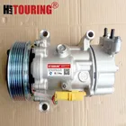 Компрессор переменного тока sd6v12 для Peugeot 206 307 для Citroen Fiat 9655191580 9684480480 9800822280 6453XJ 6453QG 6453QE 6453QH 1450 1908