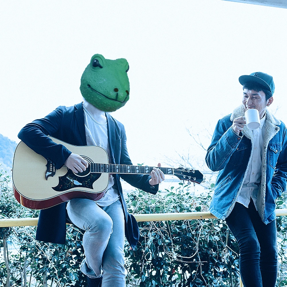 

Molezu Halloween Funny Green Frog Latex Mask Costume All Kinds Of Party Cosplay Props Animal Head Mask